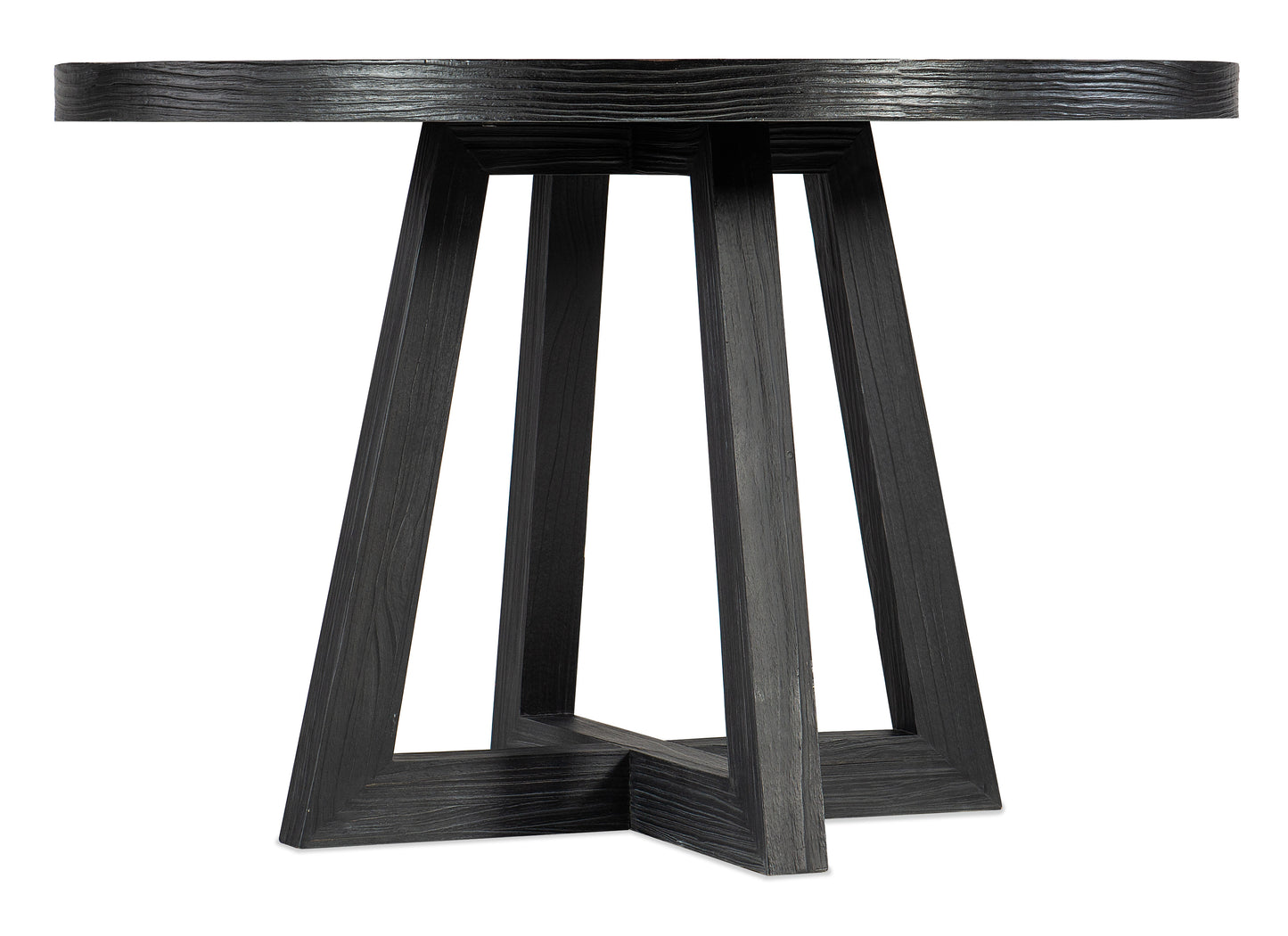 Chapman Shou Sugi Ban Petite Round Dining Table.