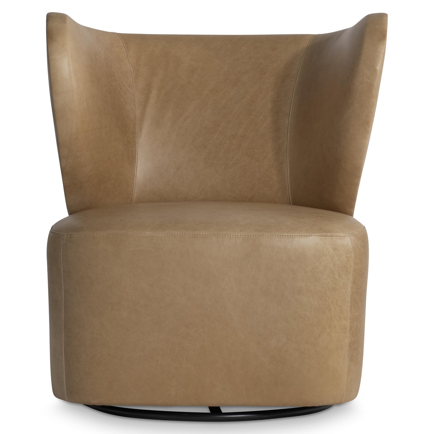 Oliver Leather Swivel Chair.