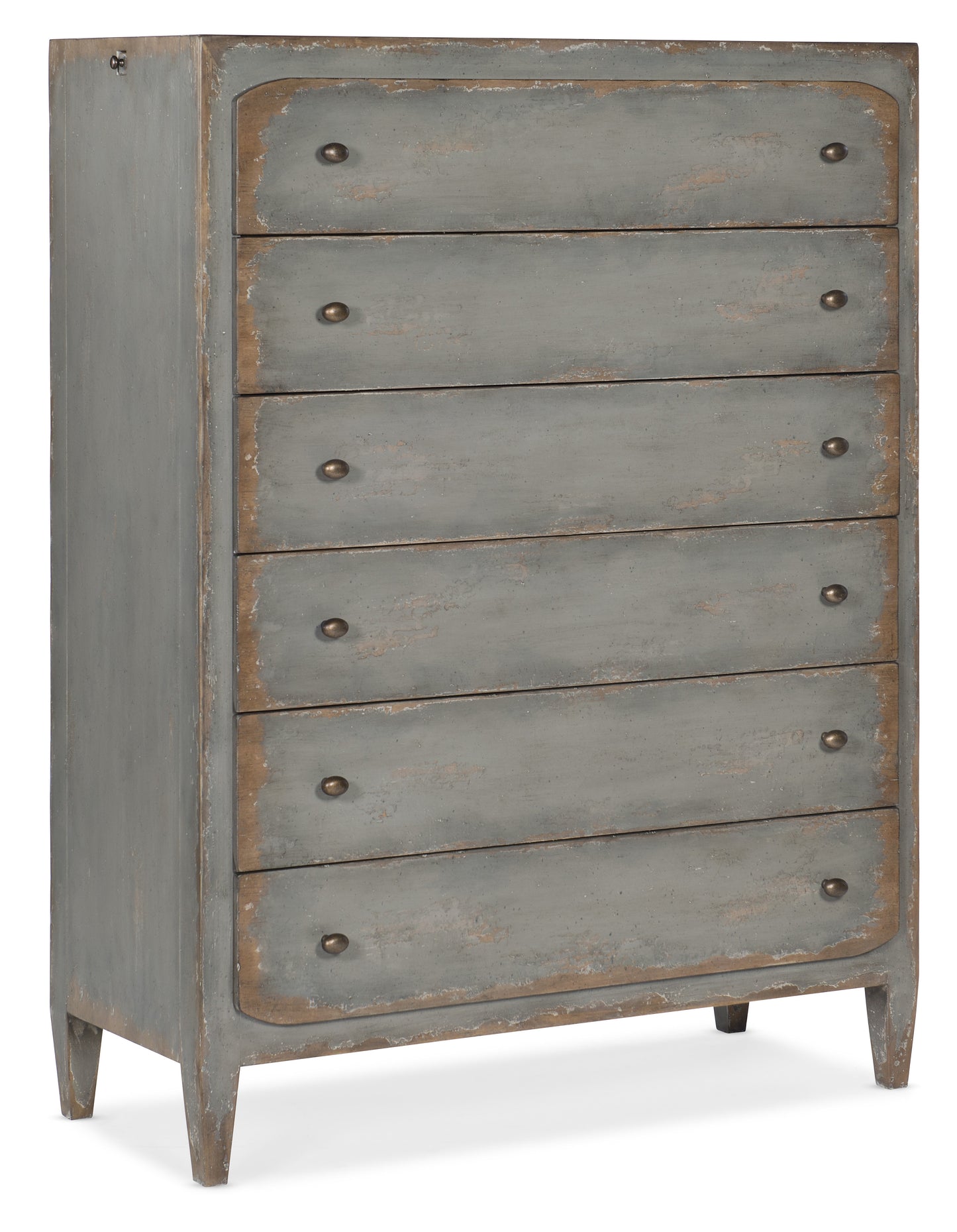 Ciao Bella Six-Drawer Chest- Speckled Gray.