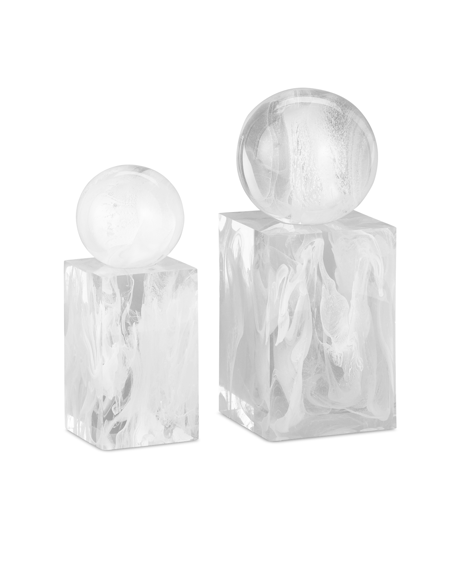 Nova White Objects Set of 2.
