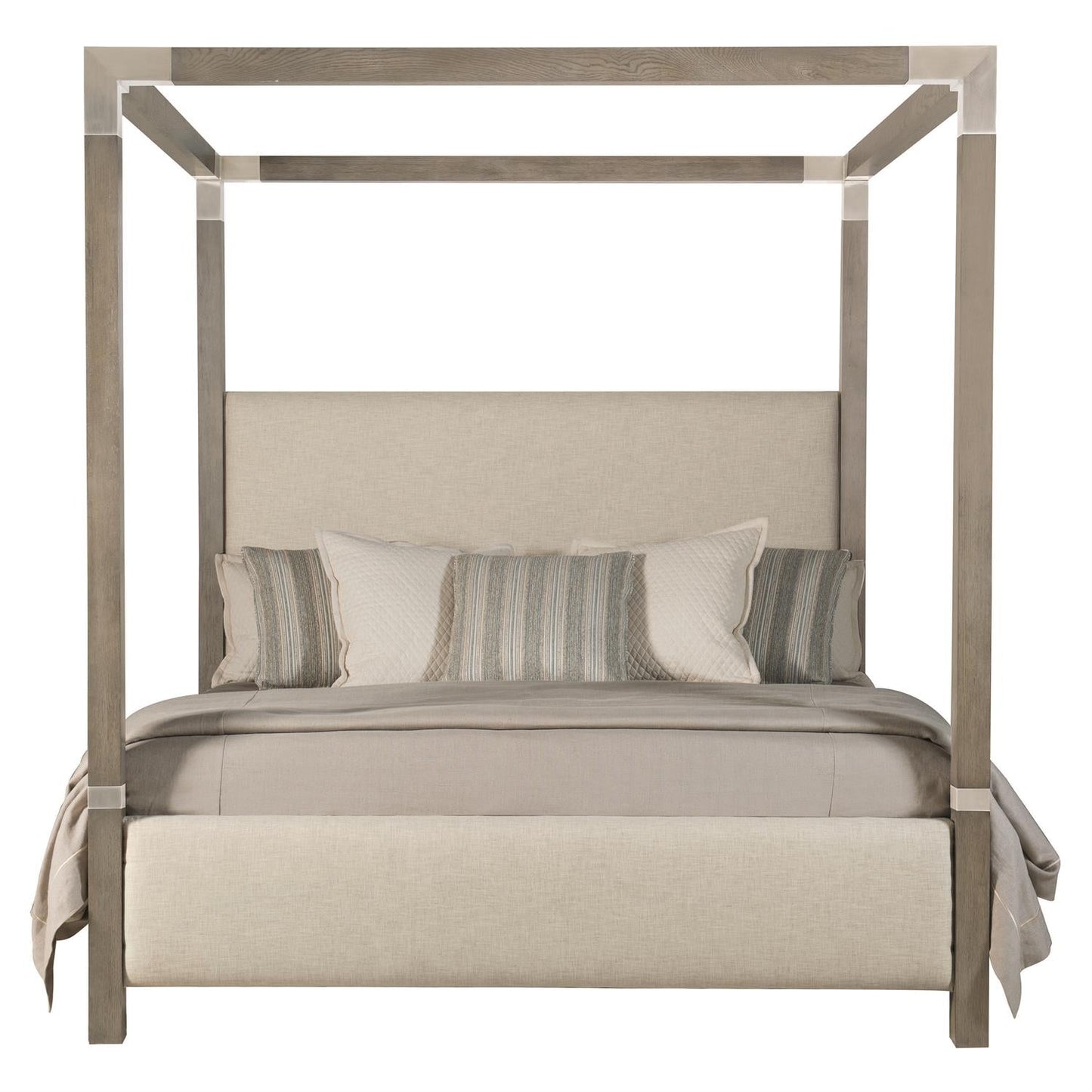 Palma Fabric Canopy King Bed - Custom.