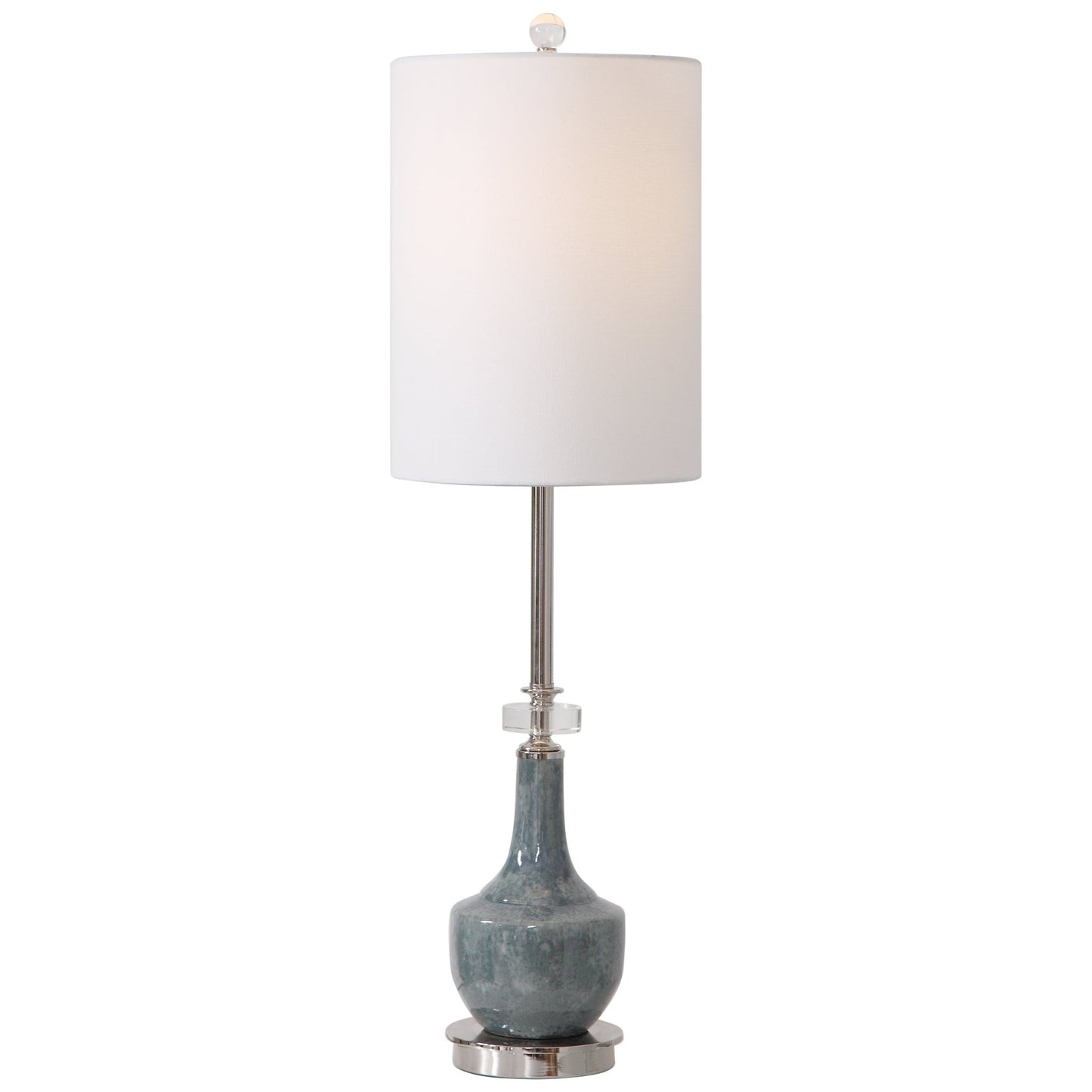 Piers Mottled Blue Buffet Lamp.