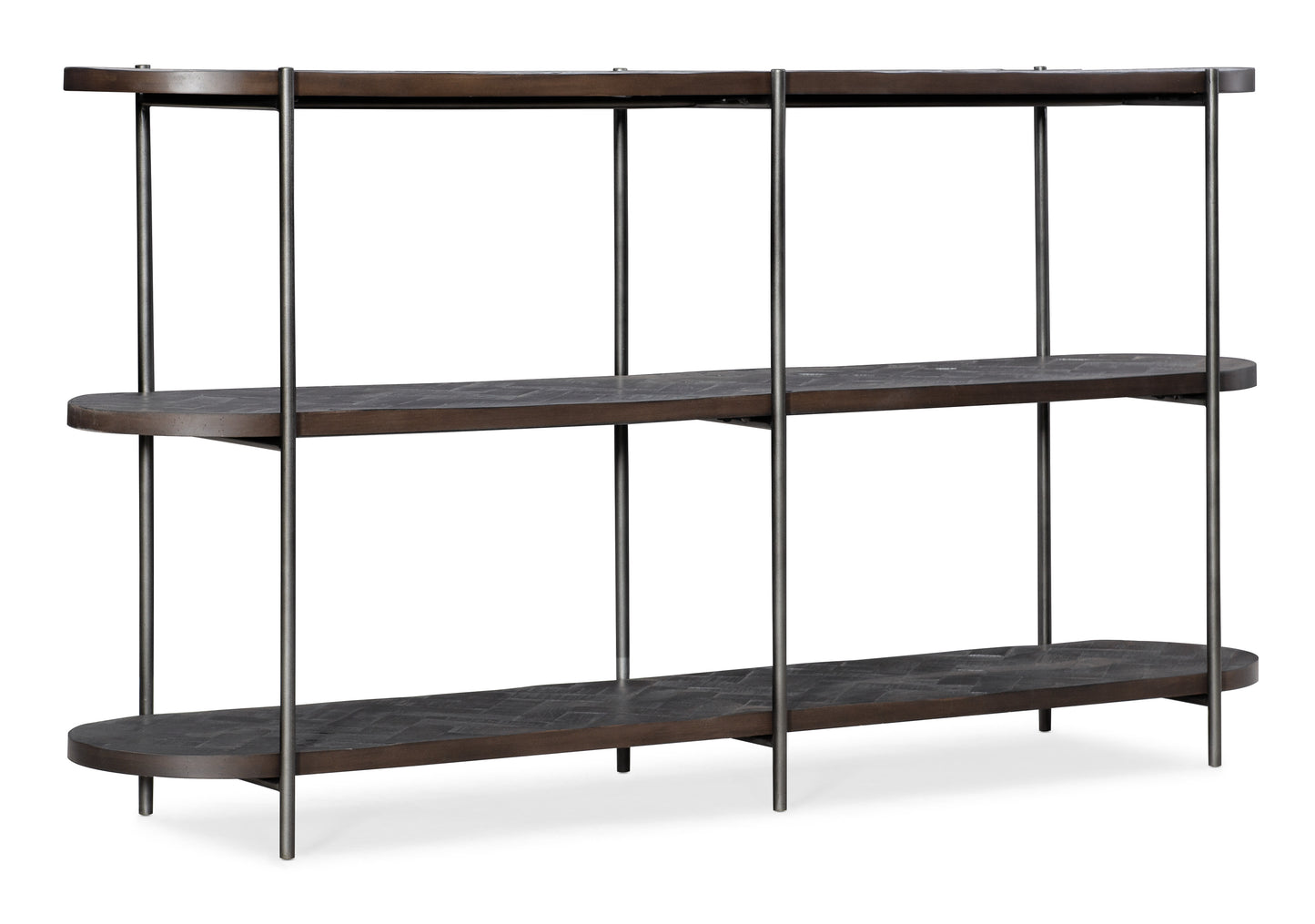 Commerce & Market Console Table - Dark Wood Finish.