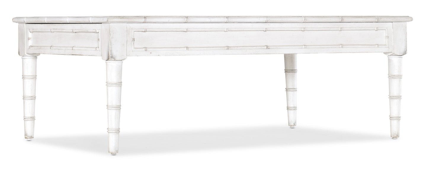 Charleston Rectangle Cocktail Table - White Heron.