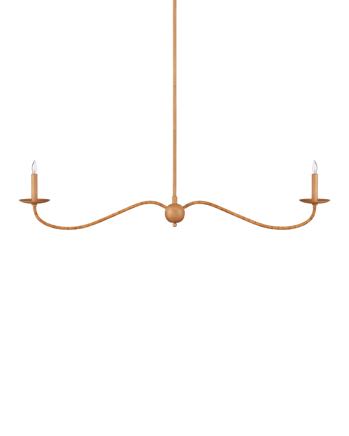 Saxon Linear Tan  Chandelier.