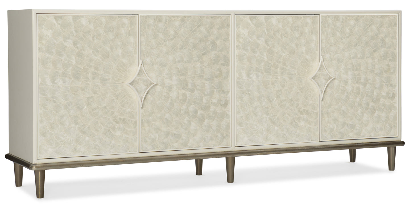 Entertainment Console - Creamy White.