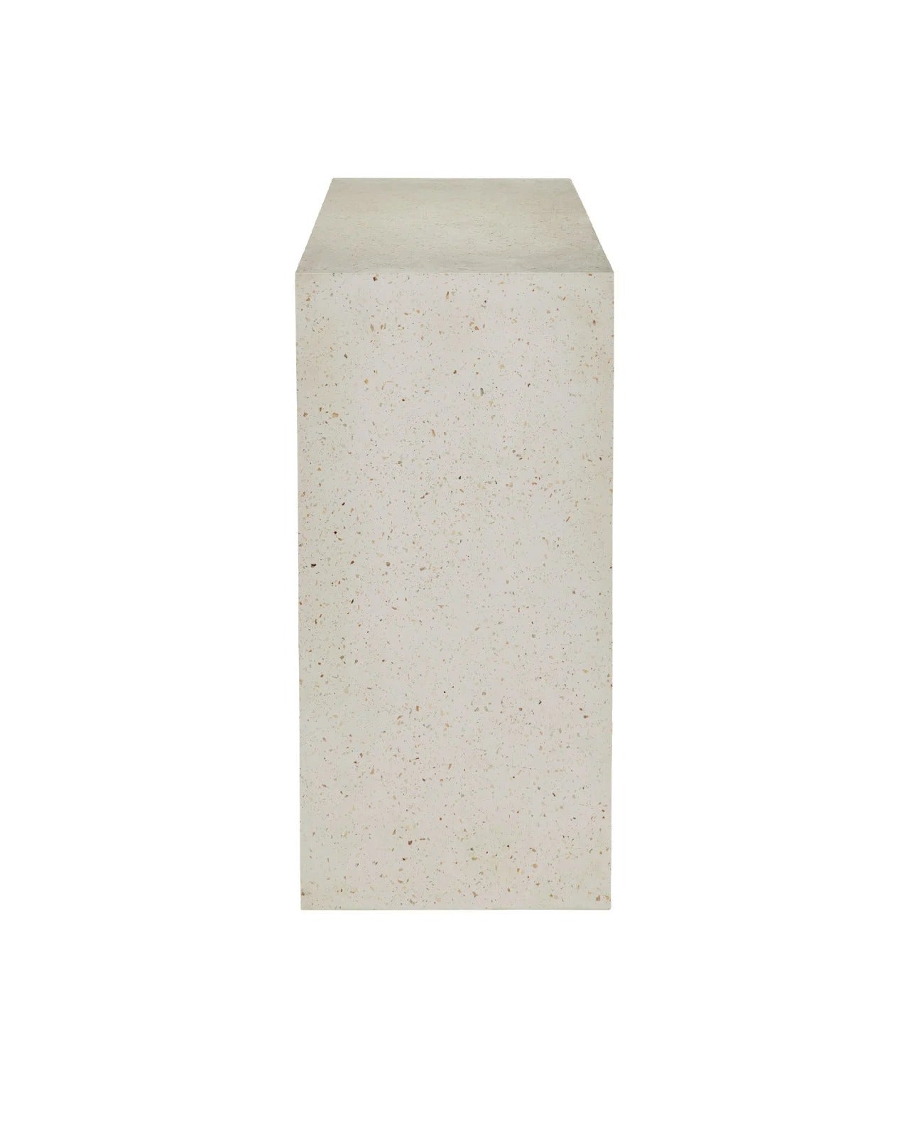 Carson Ivory Terrazzo Console Table.