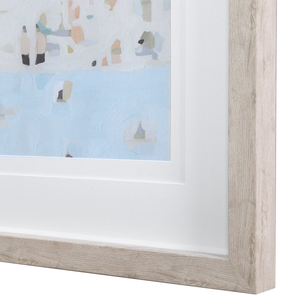 Sea Glass Sandbar Framed Prints, Set/2 - #shop_name Art