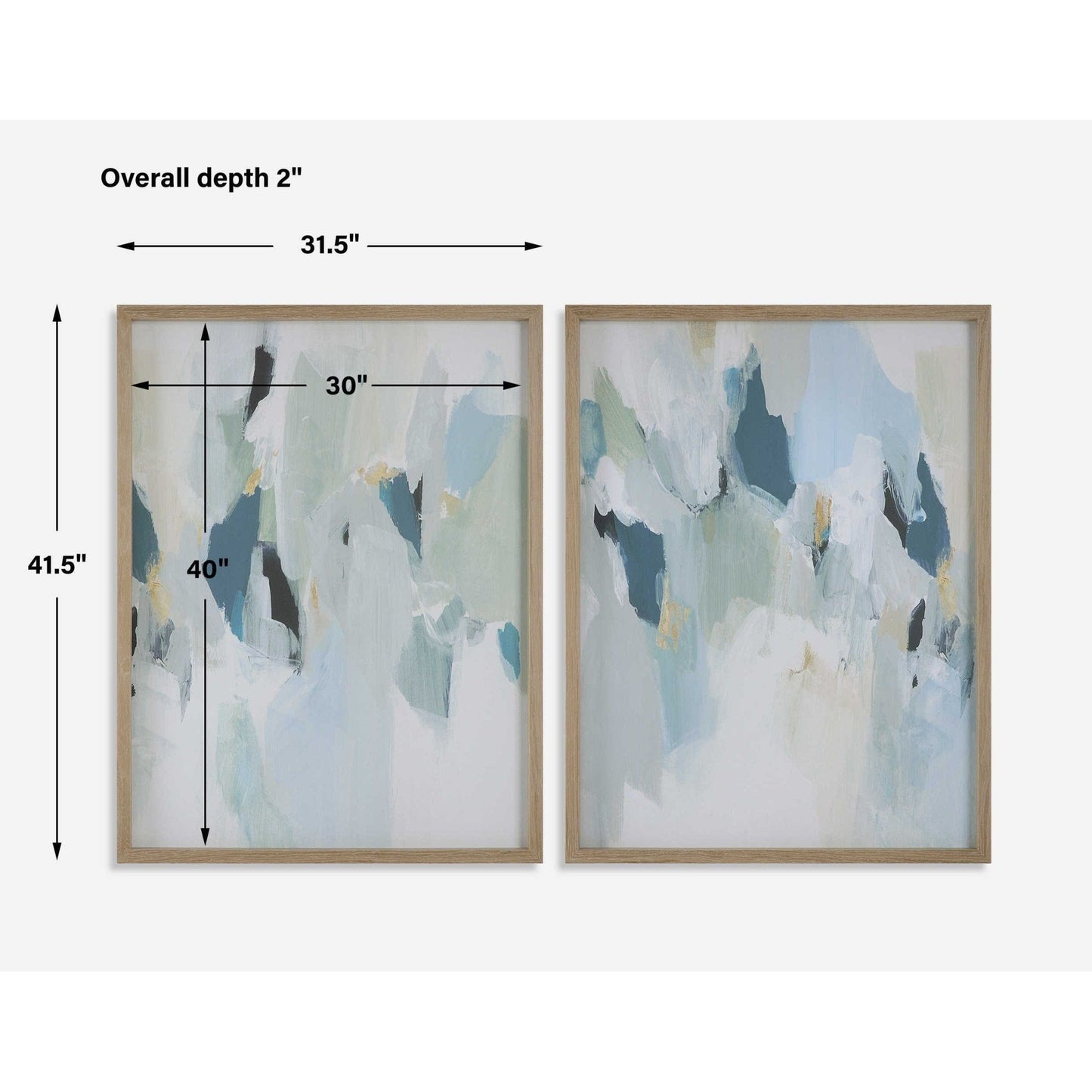 Seabreeze Framed Canvas, Set of 2.