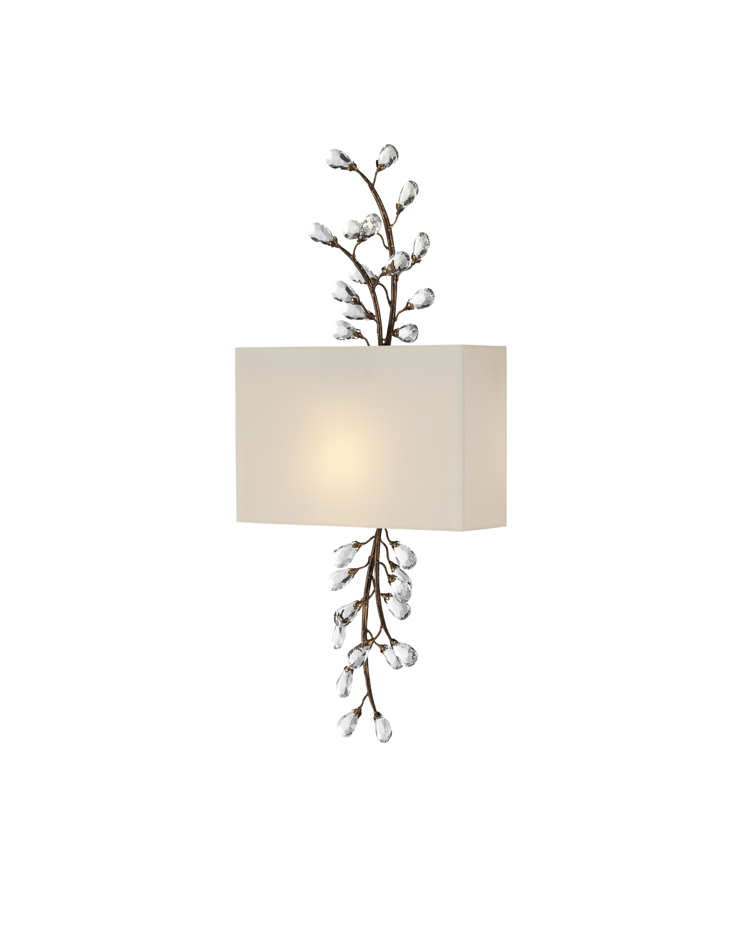 Crystal Bud Tall Wall Sconce.