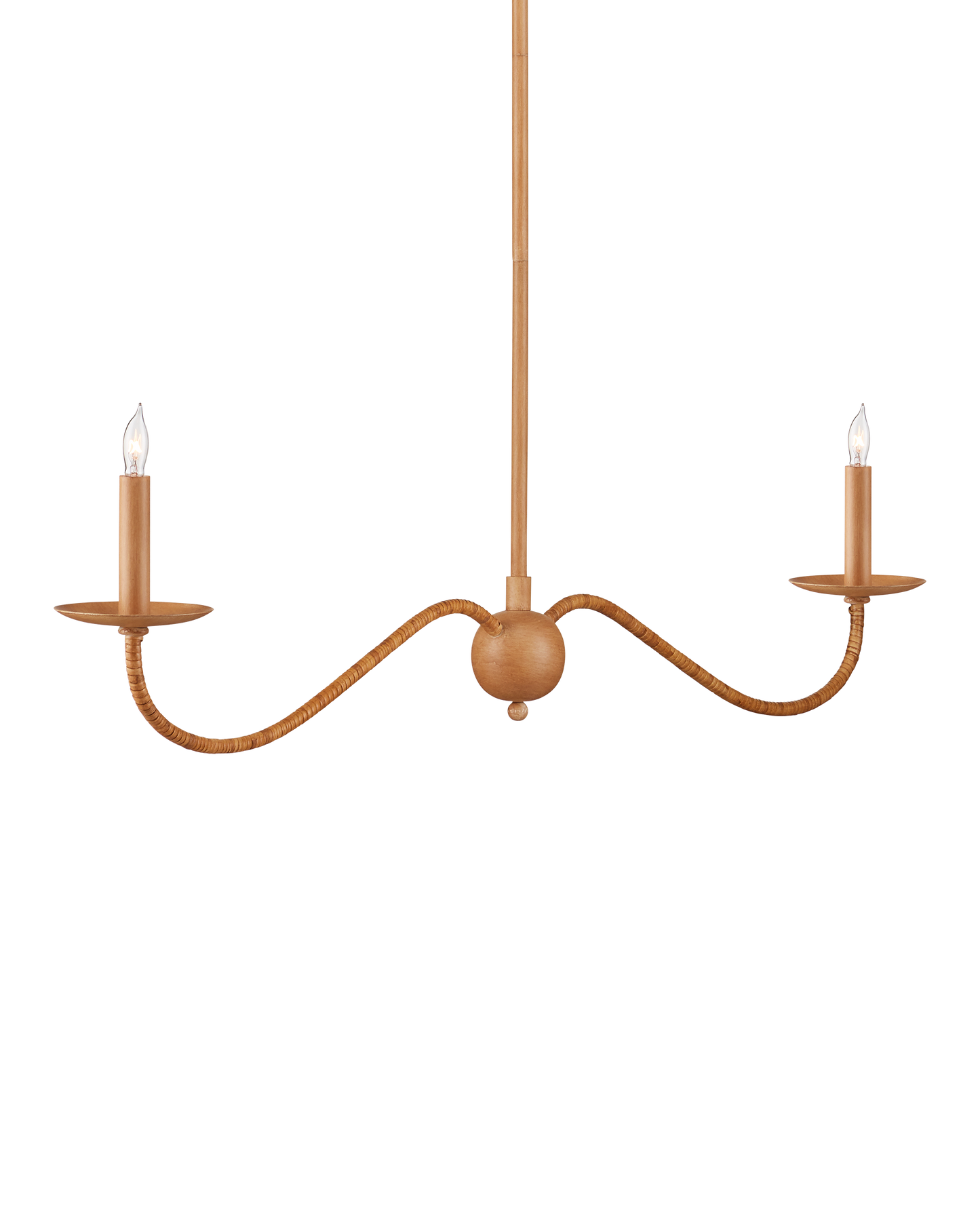 Saxon Linear Tan  Chandelier.