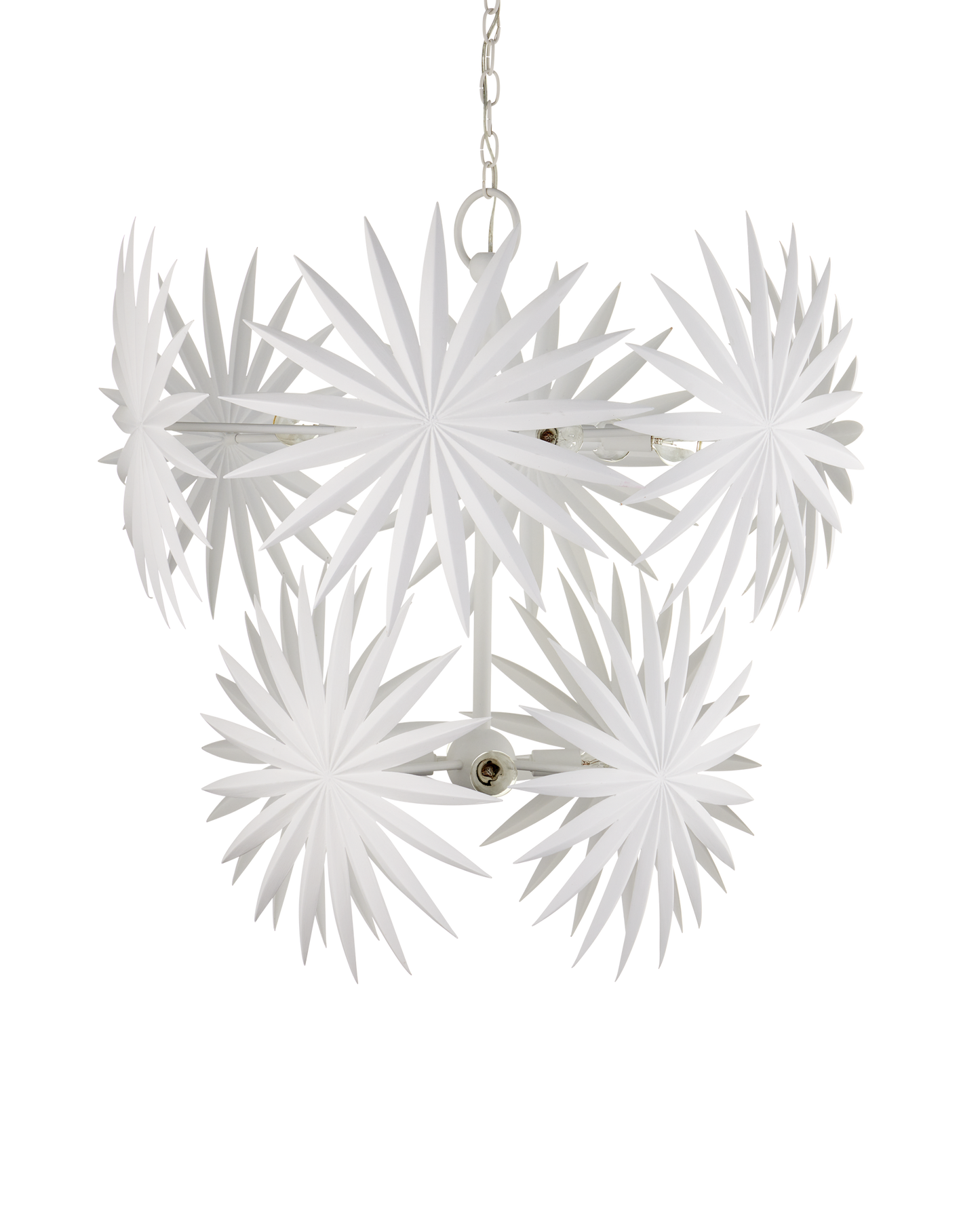 Bismarkia Medium White Chandelier.