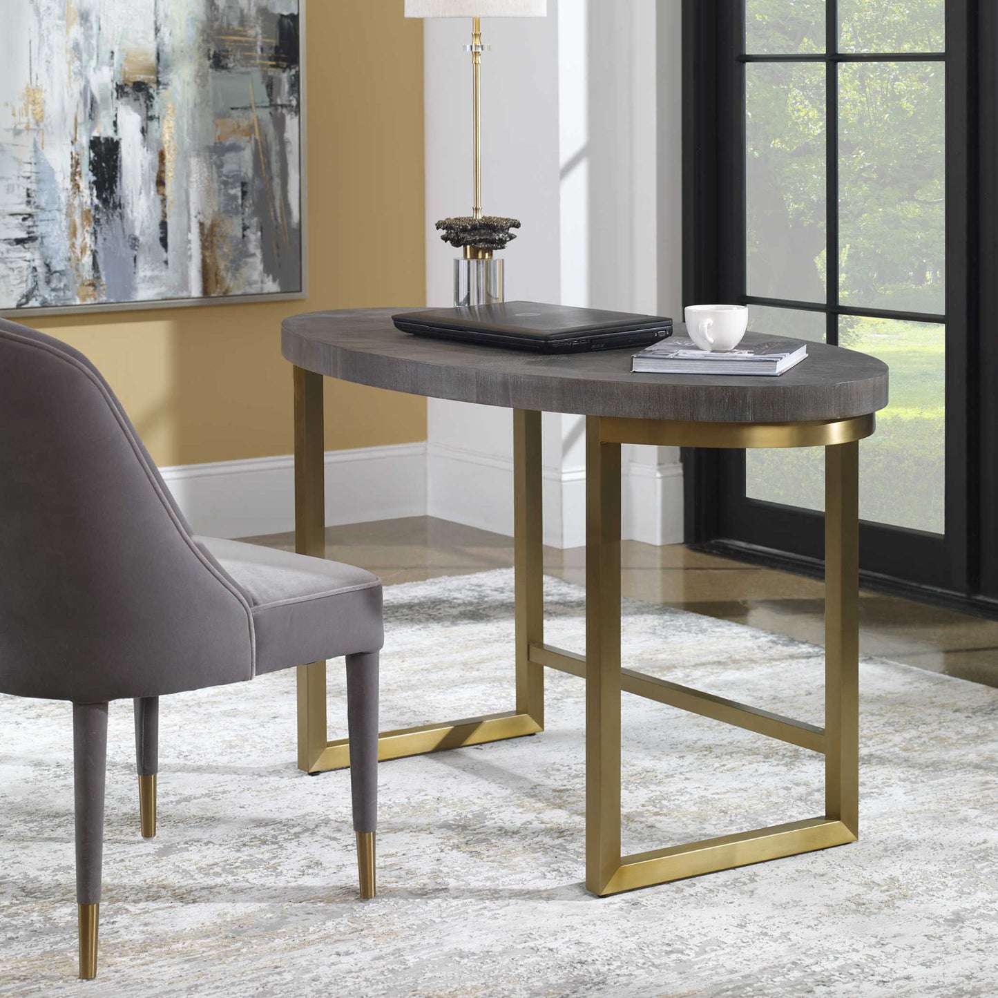 Taja Oval Desk.