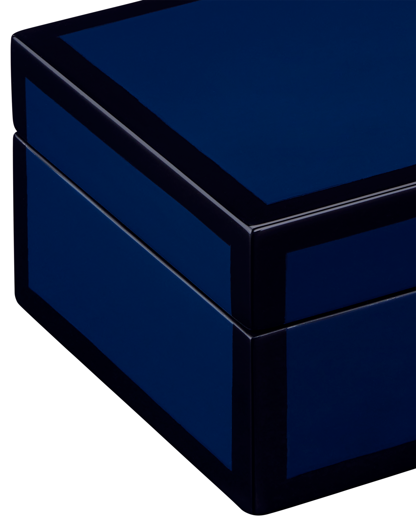 Navy Lacquer Box Set of 2.