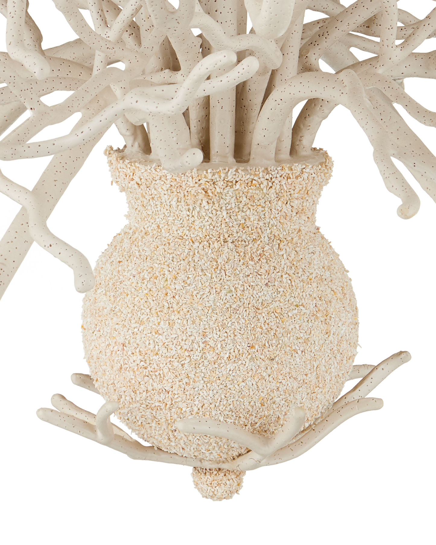 Seaward Large White Chandelier.