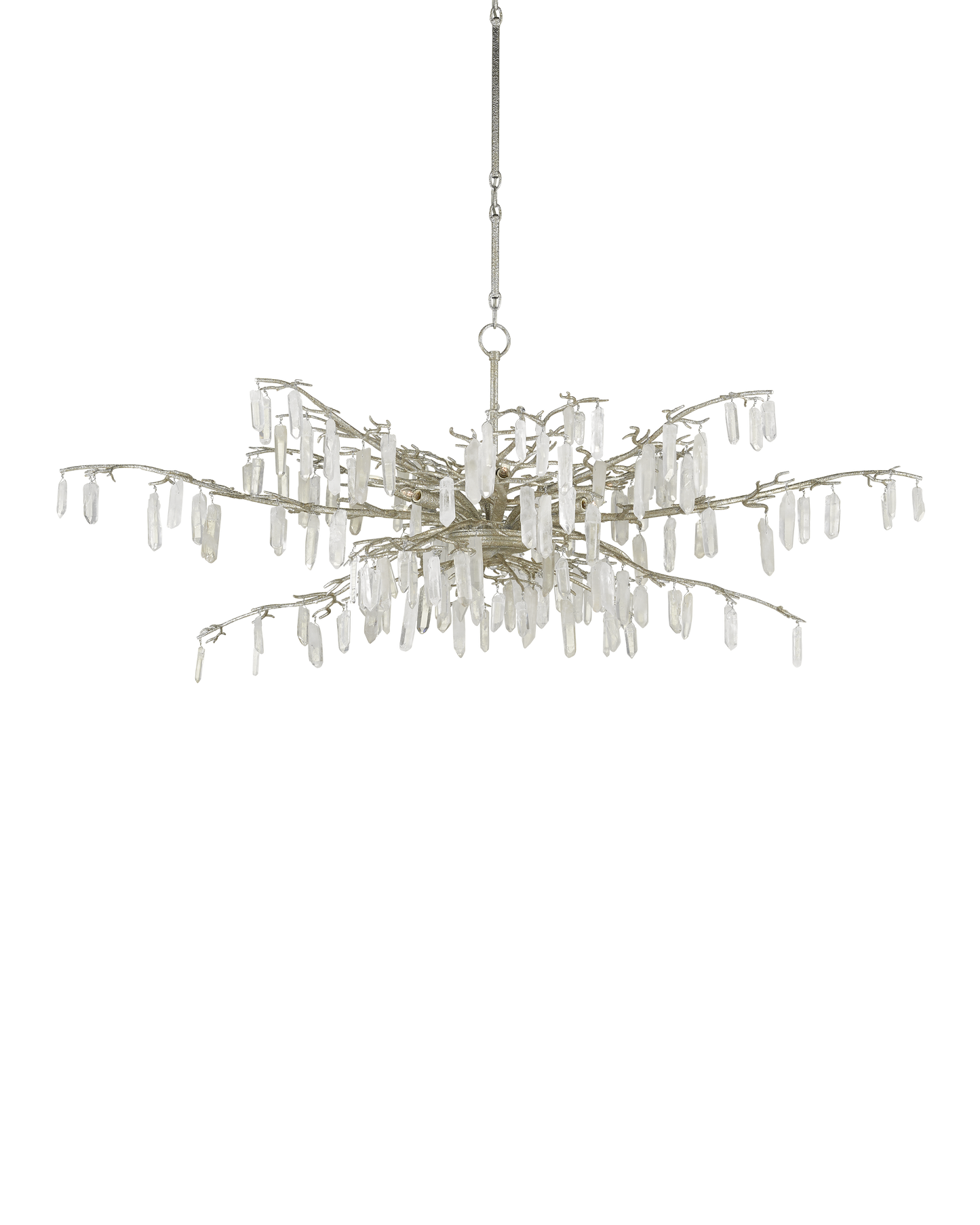Forest Dawn Silver Chandelier.