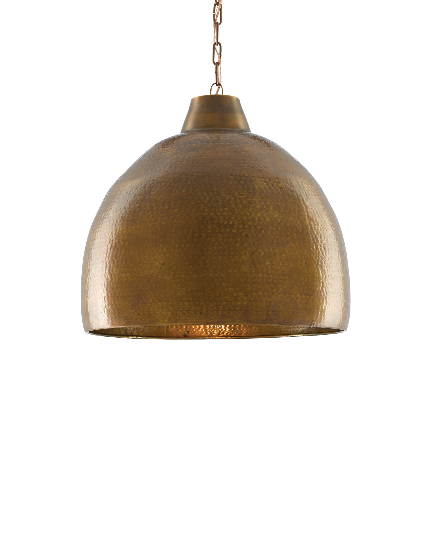 Earthshine Large Brass Pendant.