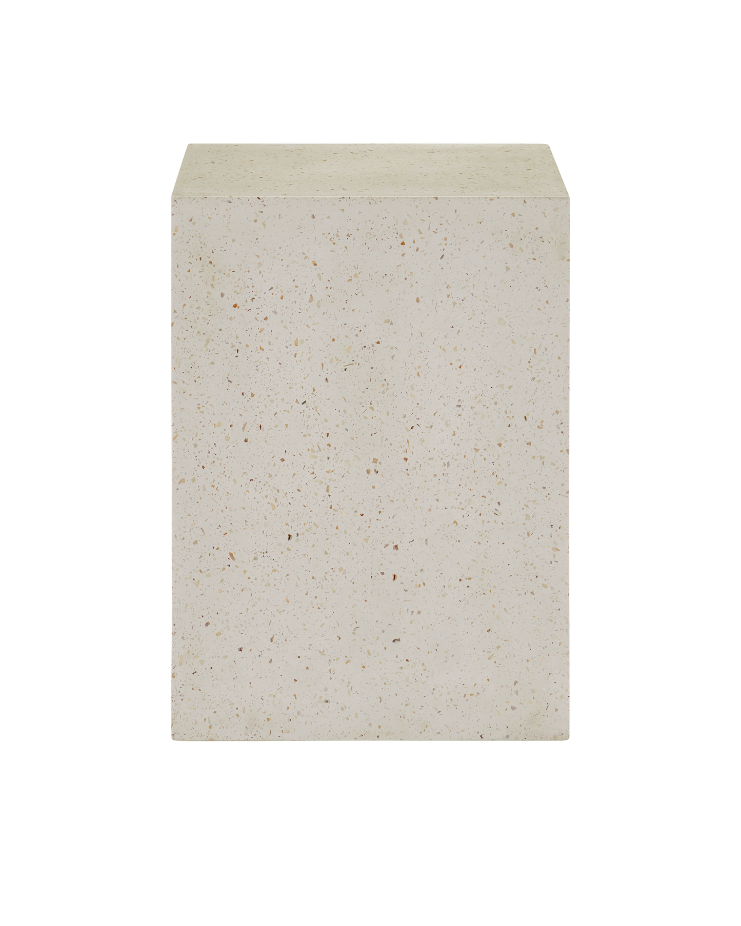 Carson Ivory Terrazzo Accent Table.