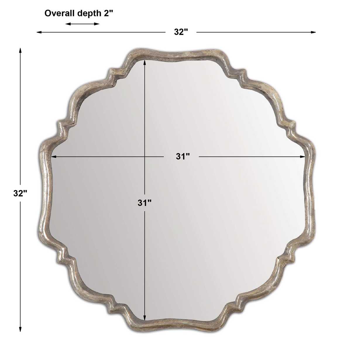 Valentia Silver Mirror.