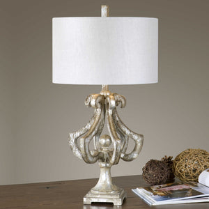 Vinadio Distressed Silver Table Lamp - #shop_name Table Lamps