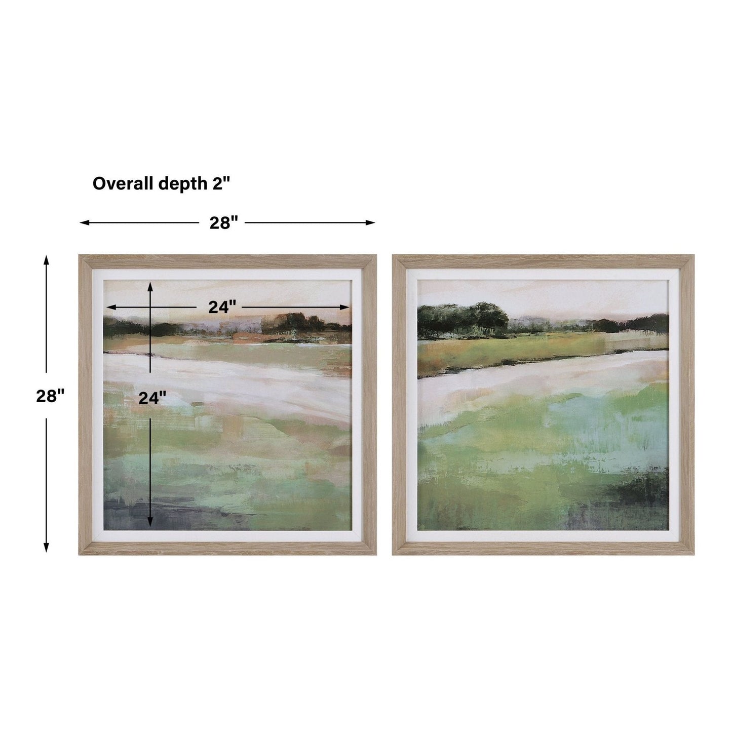 Vivid Vista Framed Prints, Set/2.