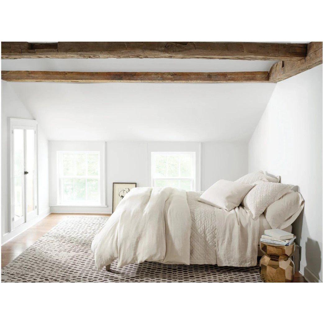 Washed Linen Natural Quilt - King.