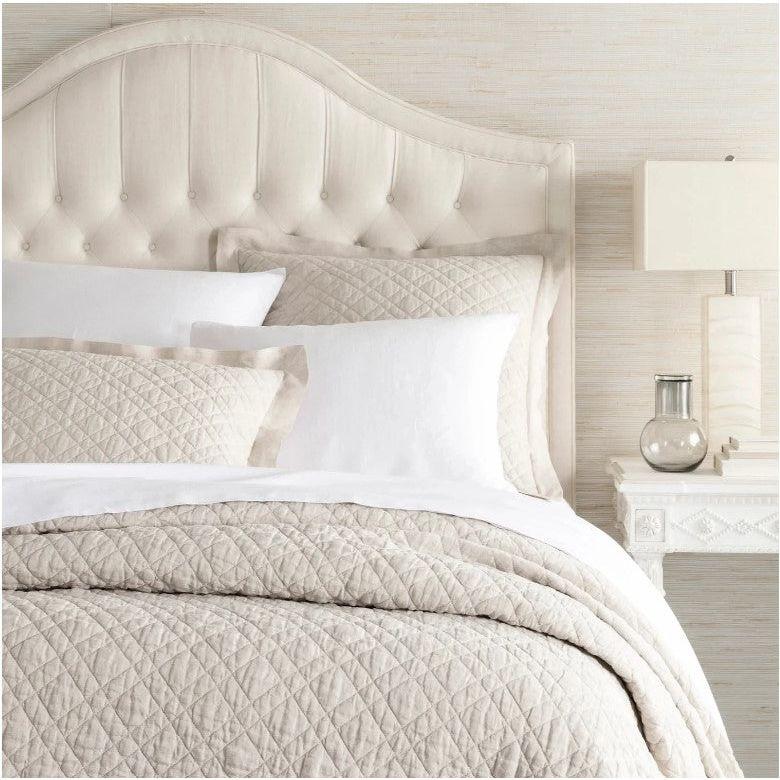 Washed Linen Natural Quilt - King.