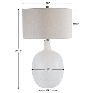 Whiteout Mottled Glass Table Lamp - #shop_name Table Lamps