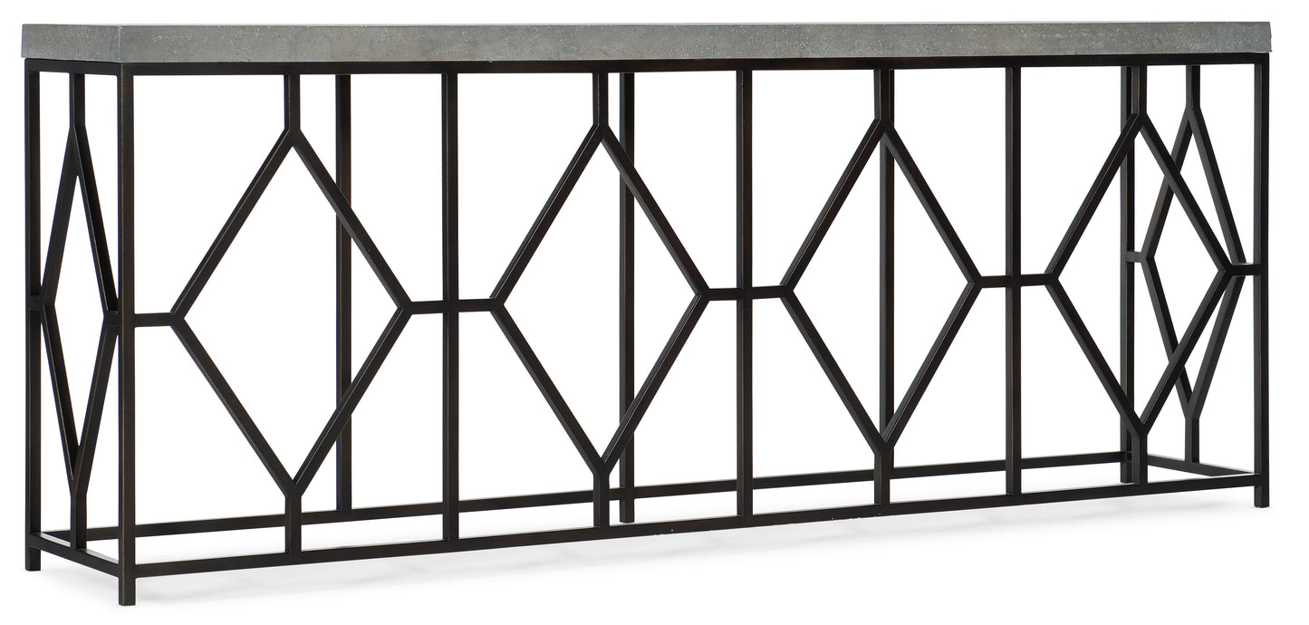 Ciao Bella Metal and Faux Concrete Console Table.