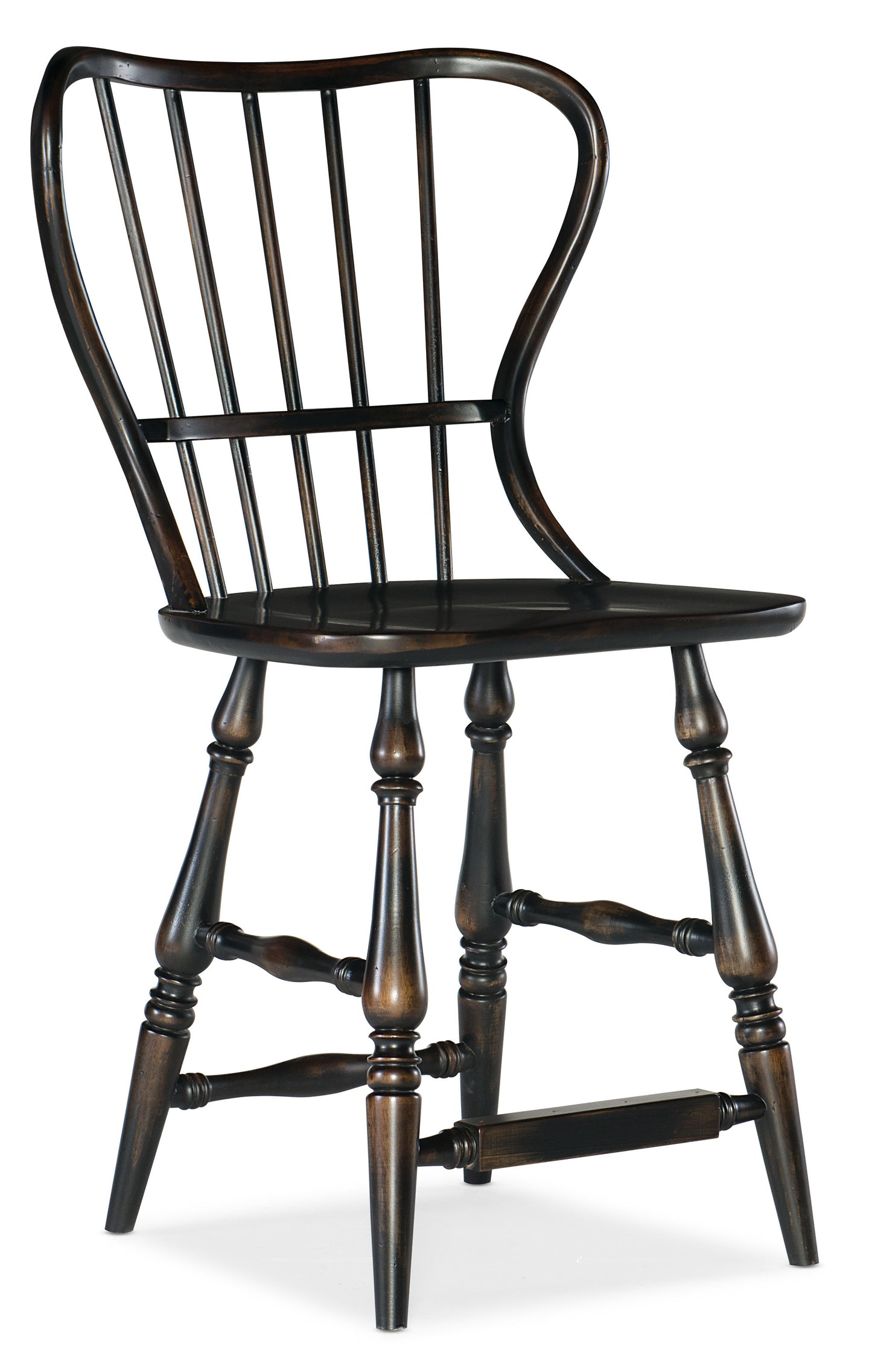 Ciao Bella Spindle Back Counter Stool-Black.