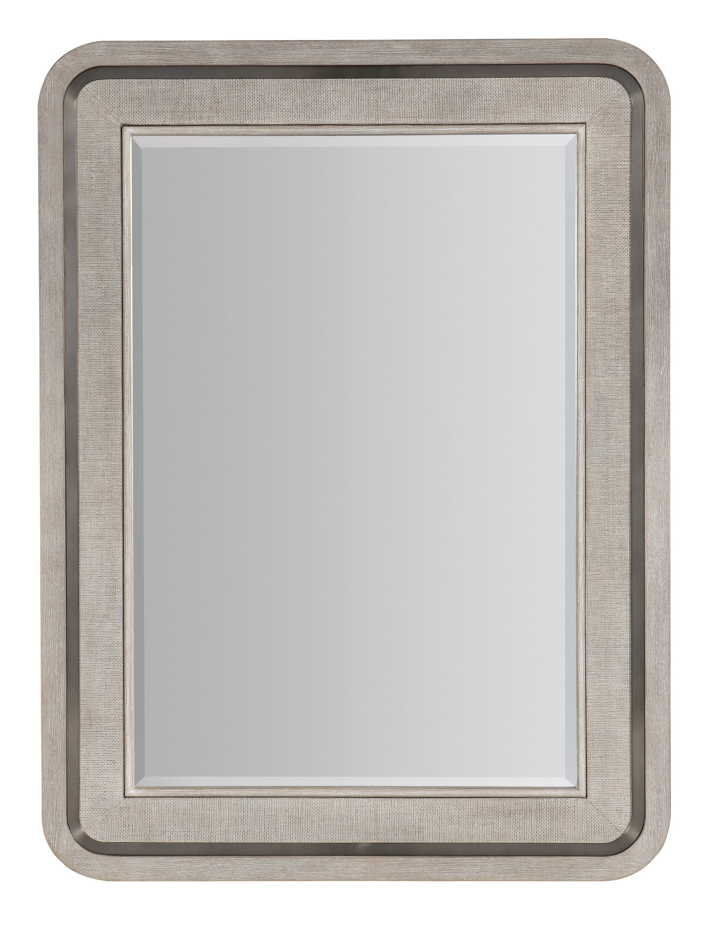 Modern Mood Raffia Landscape Mirror - Diamond Finish.