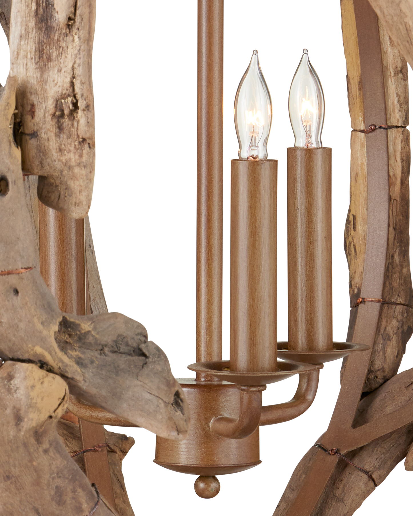 Driftwood Orb Chandelier.