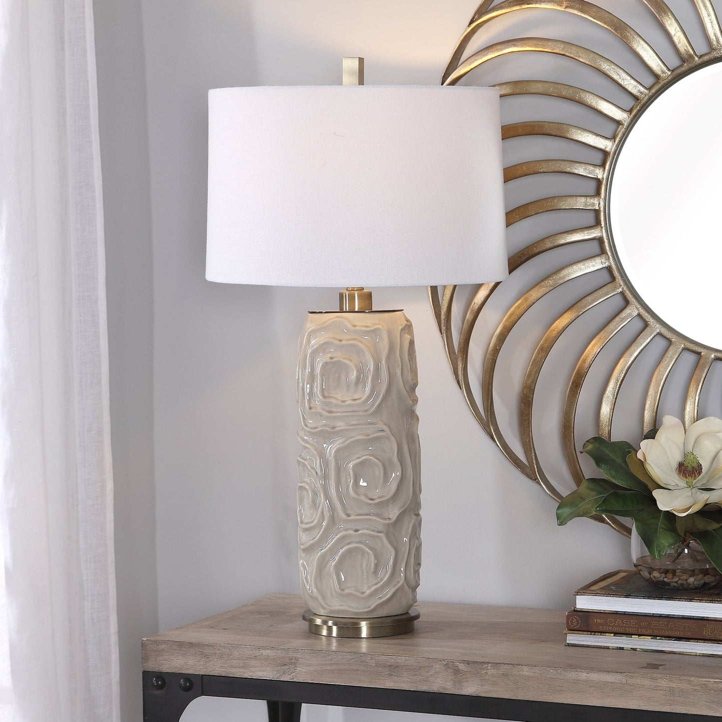 Zade Warm Gray Table Lamp.