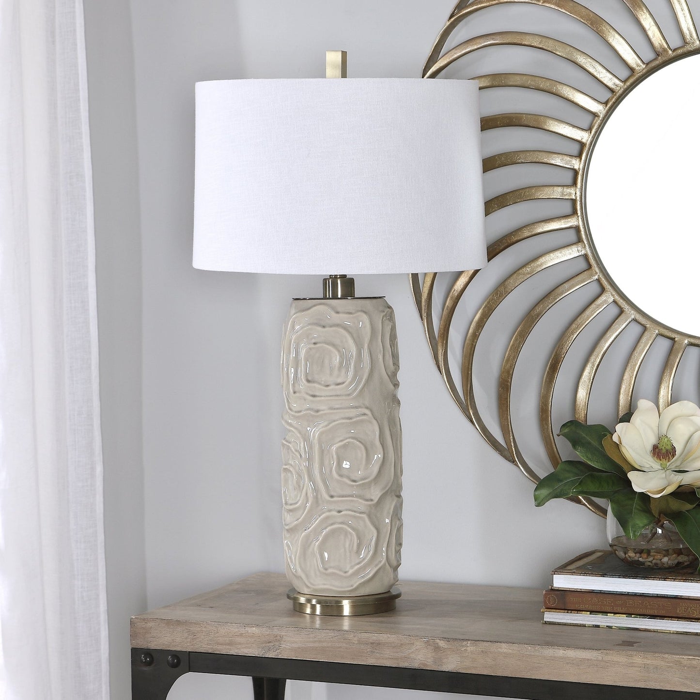 Zade Warm Gray Table Lamp.