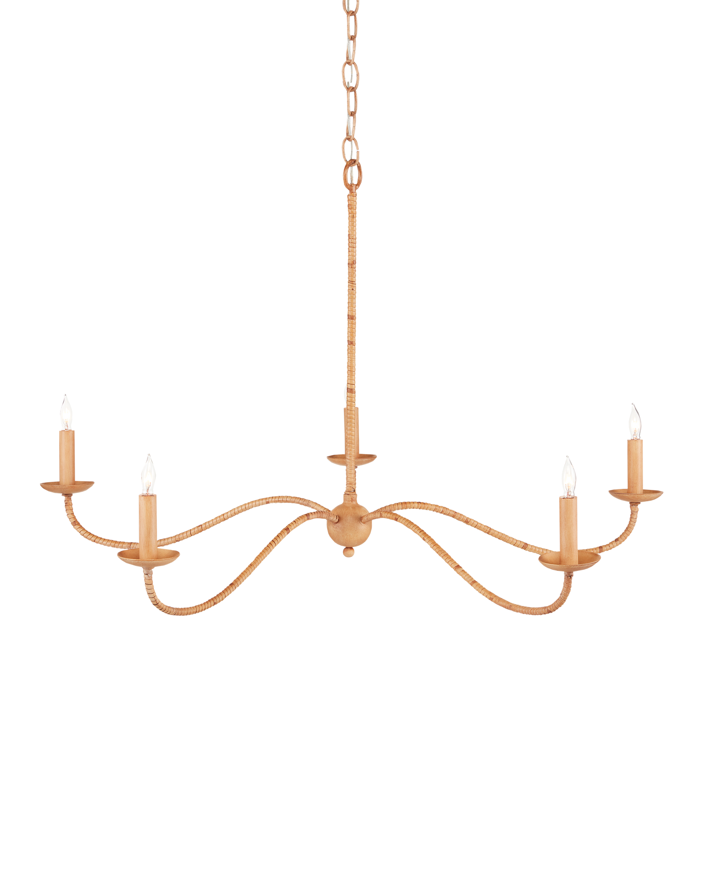 Saxon Small Tan Chandelier.