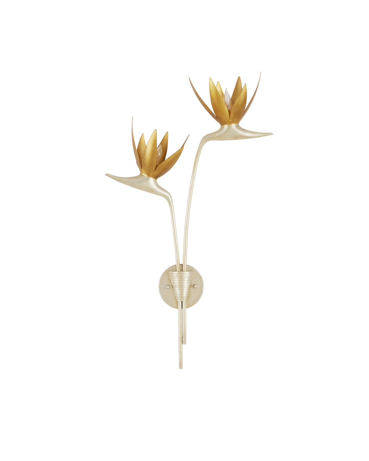 Paradiso Silver & Gold Wall Sconce, Right.