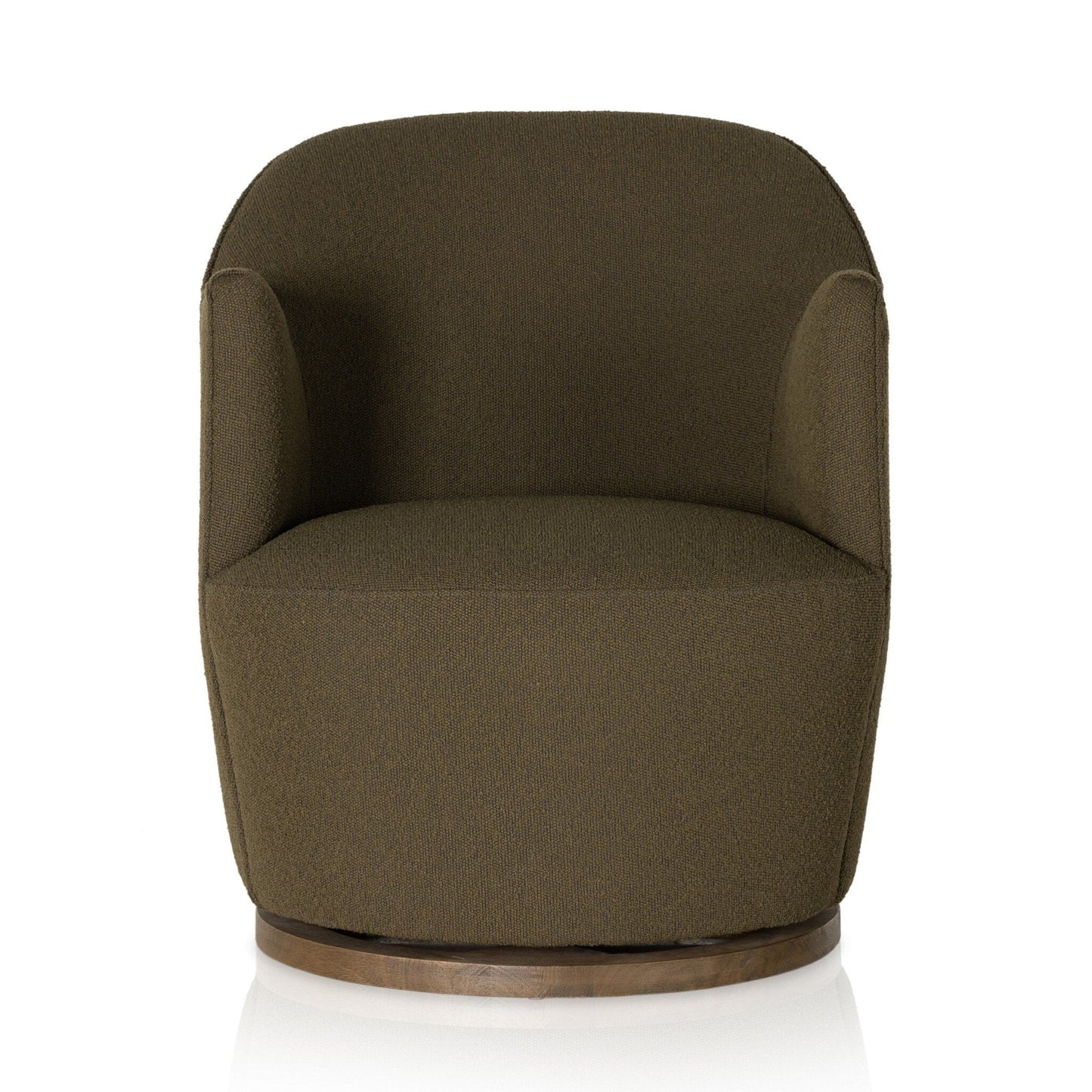 Aurora Swivel Chair - Fiqa Boucle Olive.