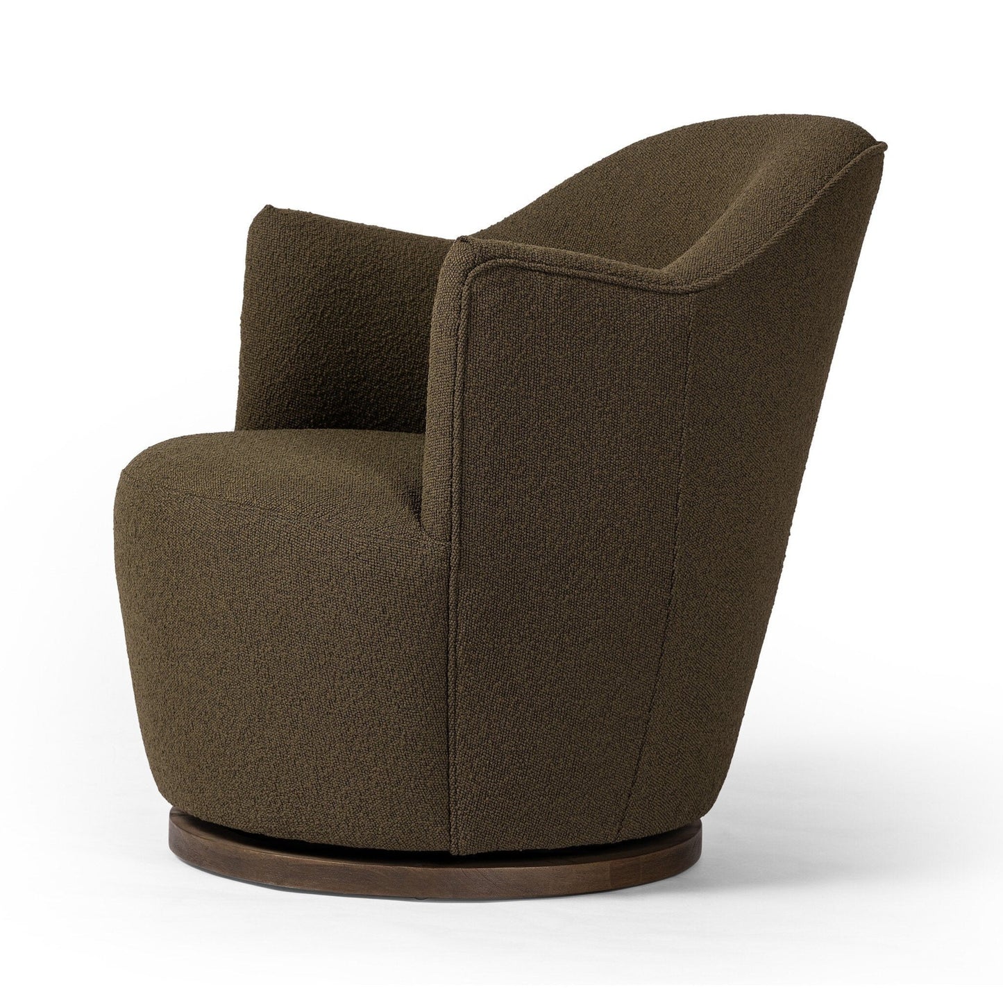 Aurora Swivel Chair - Fiqa Boucle Olive.