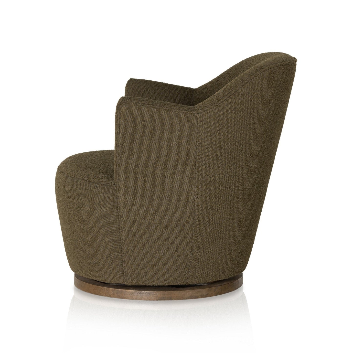 Aurora Swivel Chair - Fiqa Boucle Olive.