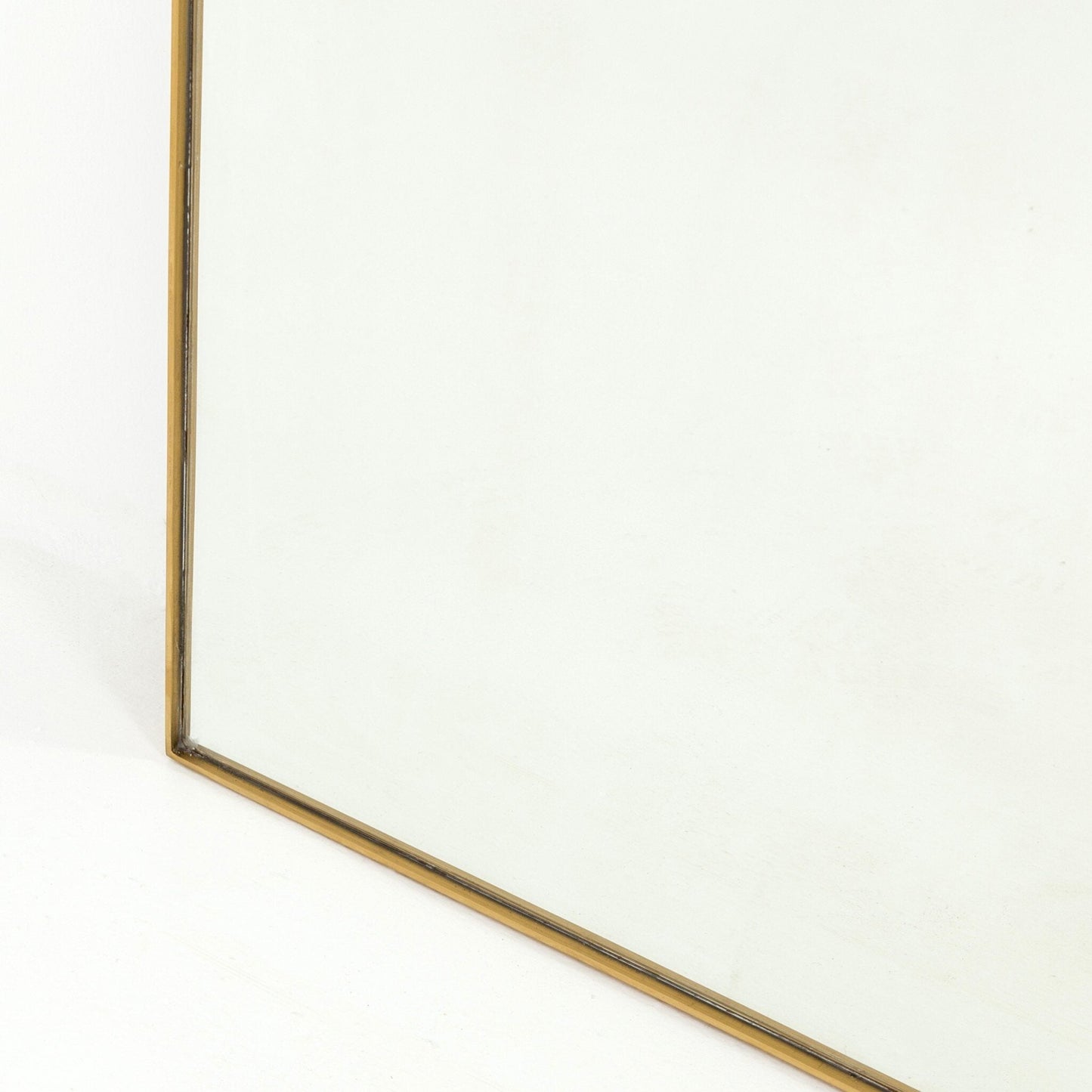 Bellvue Floor Mirror - Polished Brass.