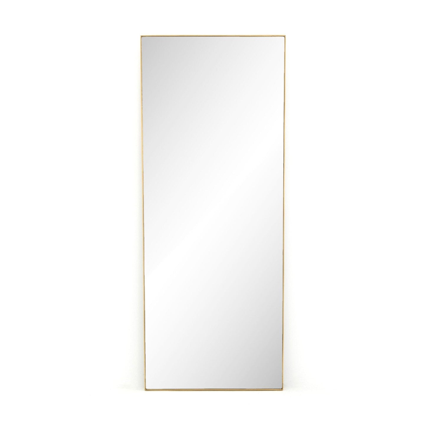 Bellvue Floor Mirror - Polished Brass.