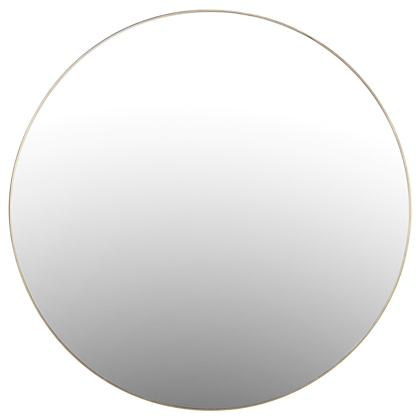 Bellvue Round Mirror - Polished Brass.