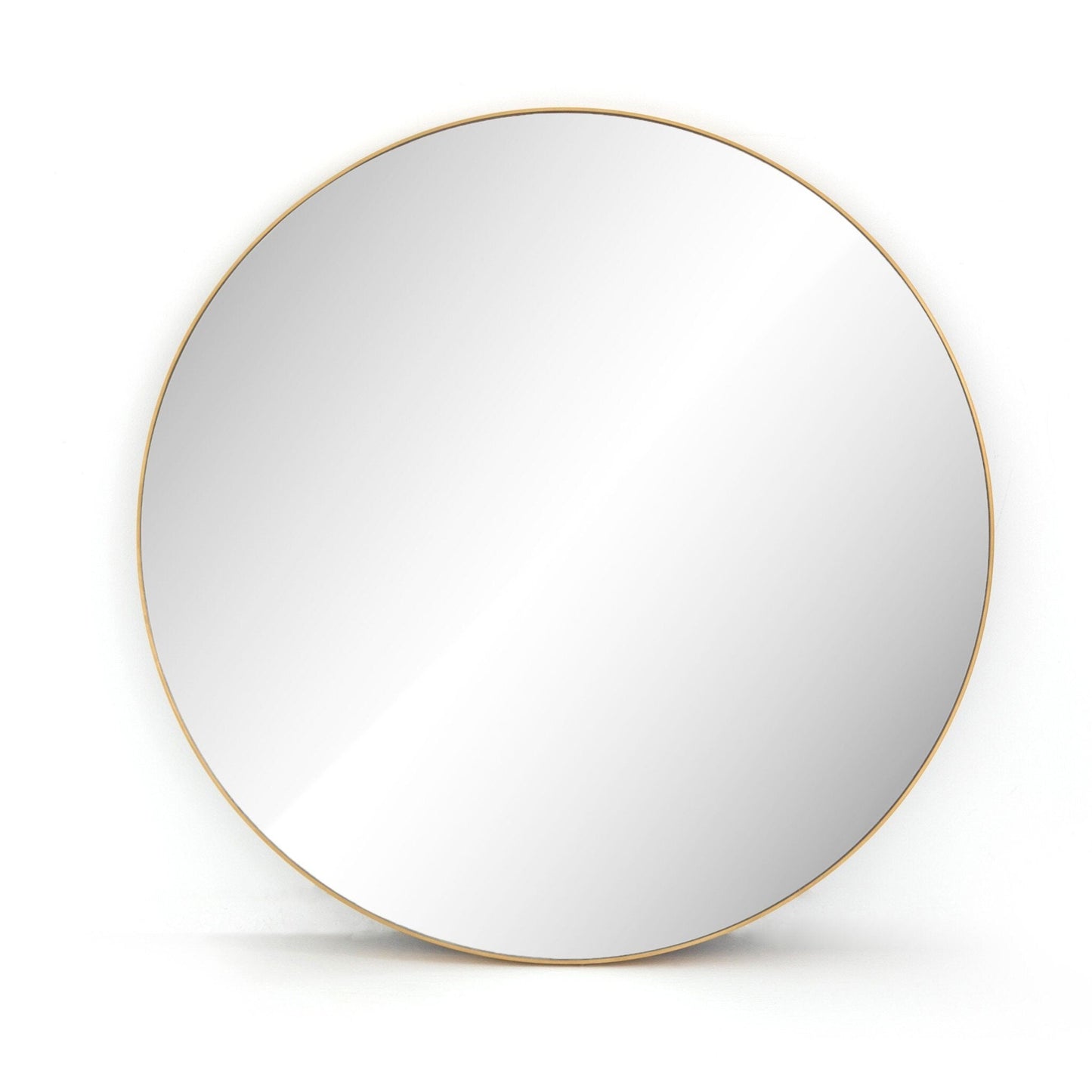 Bellvue Round Mirror - Polished Brass.