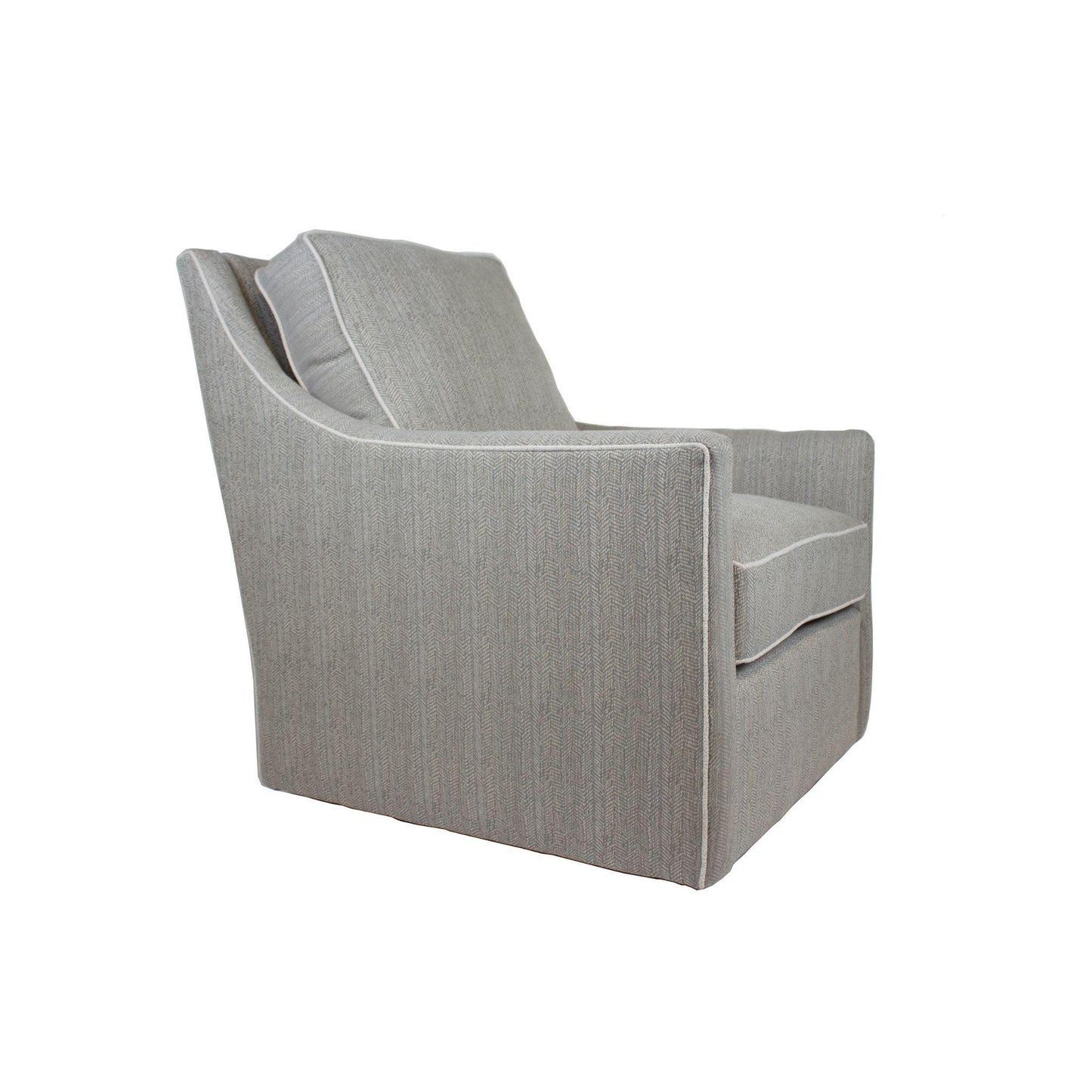 Benington Pewter Swivel Chair.