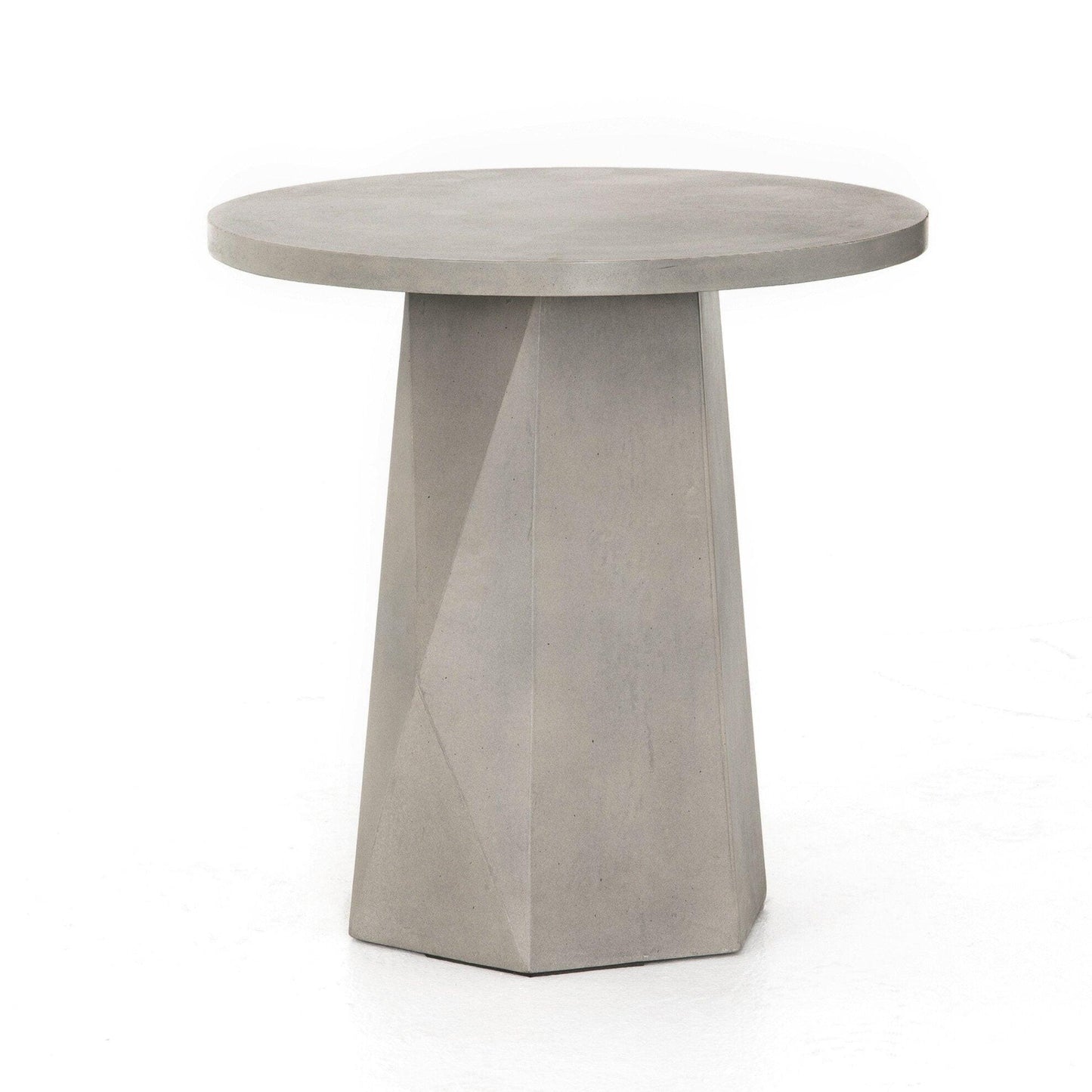 Bowman Outdoor End Table - Grey Concrete.