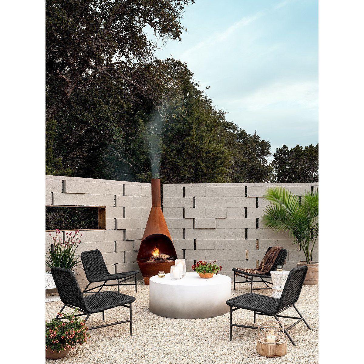 Bruno Outdoor Chair - Dark Grey Rope.