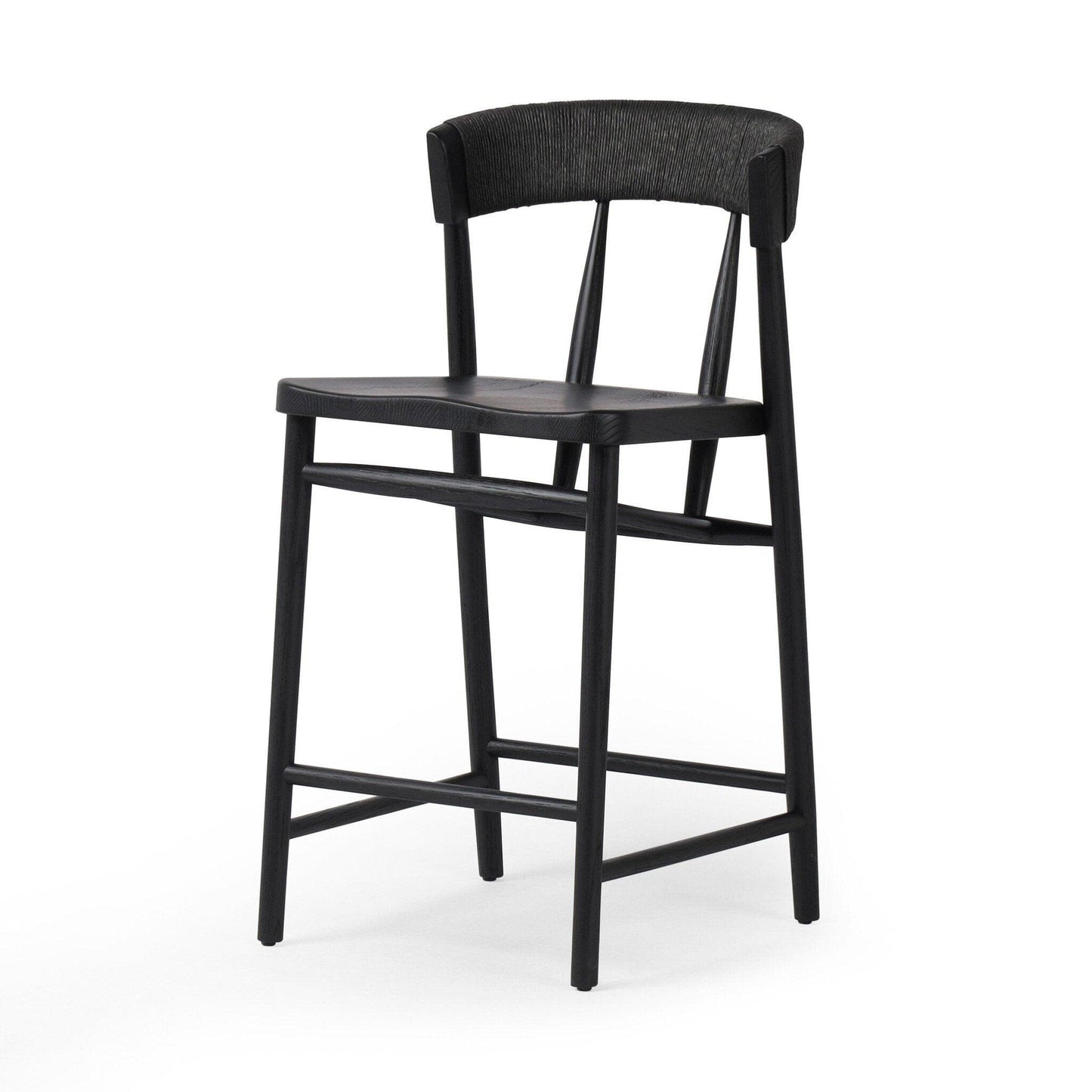 Buxton Counter Stool - Black Rush.