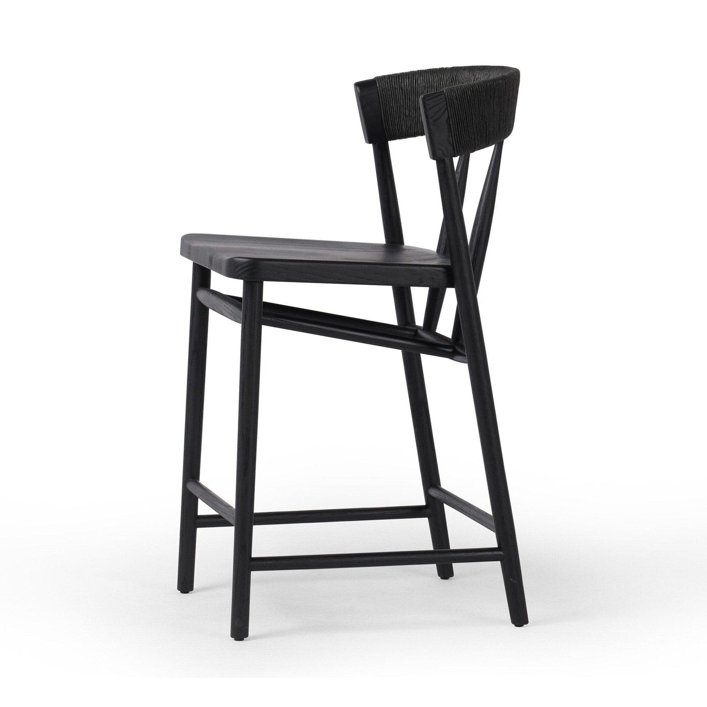 Buxton Counter Stool - Black Rush.