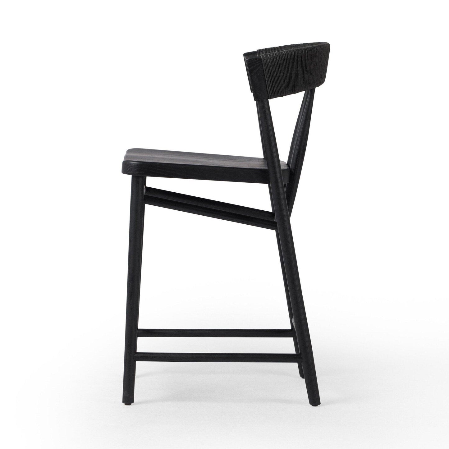 Buxton Counter Stool - Black Rush.