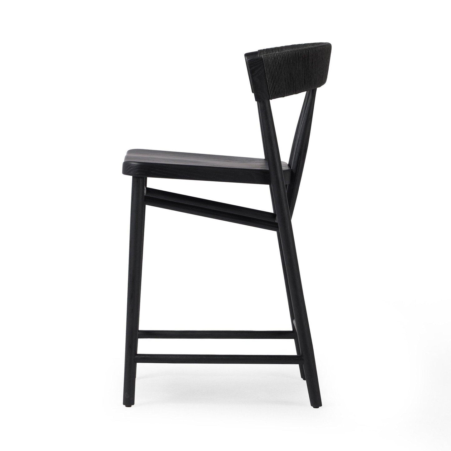 Buxton Counter Stool - Black Rush.